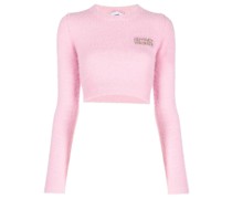 Cropped-Pullover mit Logo