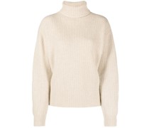 Gerippter Rollkragenpullover
