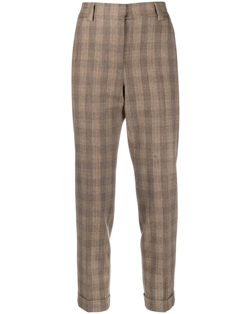 Antonelli Firenze Damen Karierte Cropped-Hose