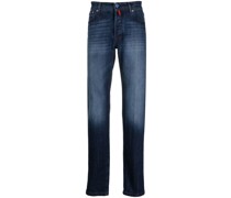 Ausgeblichene Straight-Leg-Jeans