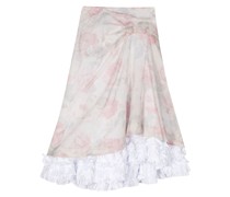 Jules frilled cotton skirt