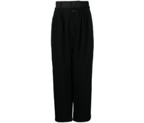 Weite Hose mit doppeltem Bund