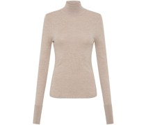Stricktop mit Stehkragen