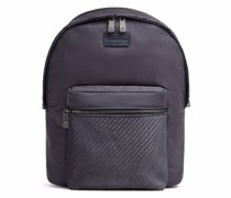 woven panelled backpack