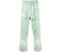 Jogginghose mit grafischem Print