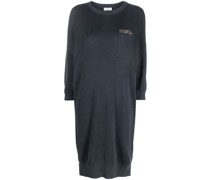 Geripptes Maxikleid
