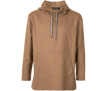 Kapuzenpullover mit Kontrastkordelzug