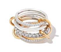 Ring aus 18 kt Gelbgold und Sterlingsilber