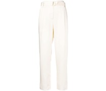 Bundfaltenhose mit geradem Bein