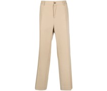 Gabardine-Hose mit hohem Bund