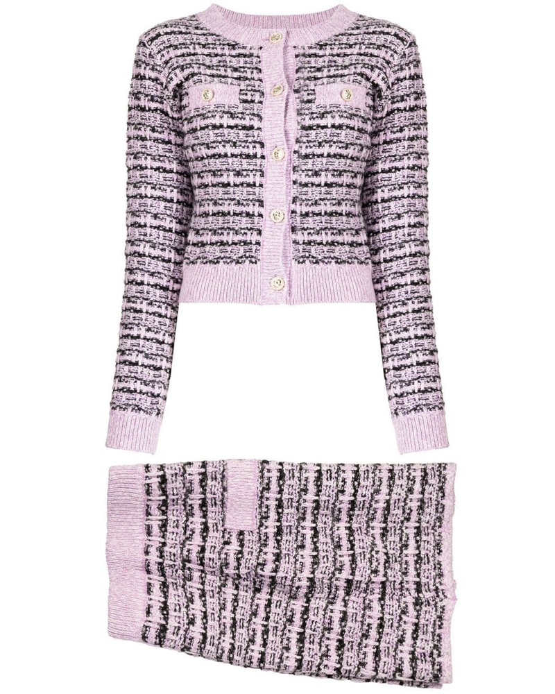 b+ab Damen Geknöpfte Tweed-Jacke b+ab Damen Geknöpfte Tweed-Jacke