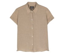 A.P.C. short-sleeves linen shirt