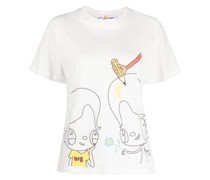 T-Shirt mit Cartoon-Print