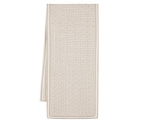 monogram-pattern scarf
