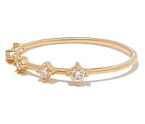 14kt Gelbgoldring mit Diamanten