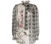 Bluse mit Rüschenkragen
