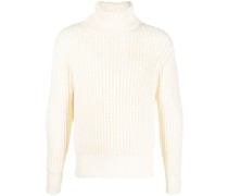 Grob gestrickter Rollkragenpullover
