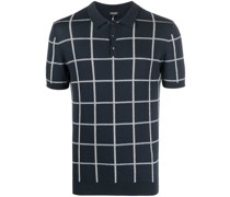 Poloshirt mit Gittermuster