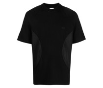 T-Shirt mit Logo-Stickerei