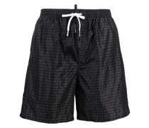 Badeshorts mit Logo-Print