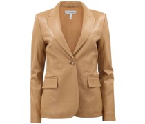 Einreihiger Blazer aus Leder