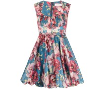 Minikleid mit Blumen-Print