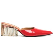 Spitze Mules mit Fransen