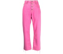 Jeans mit Kontraststickerei