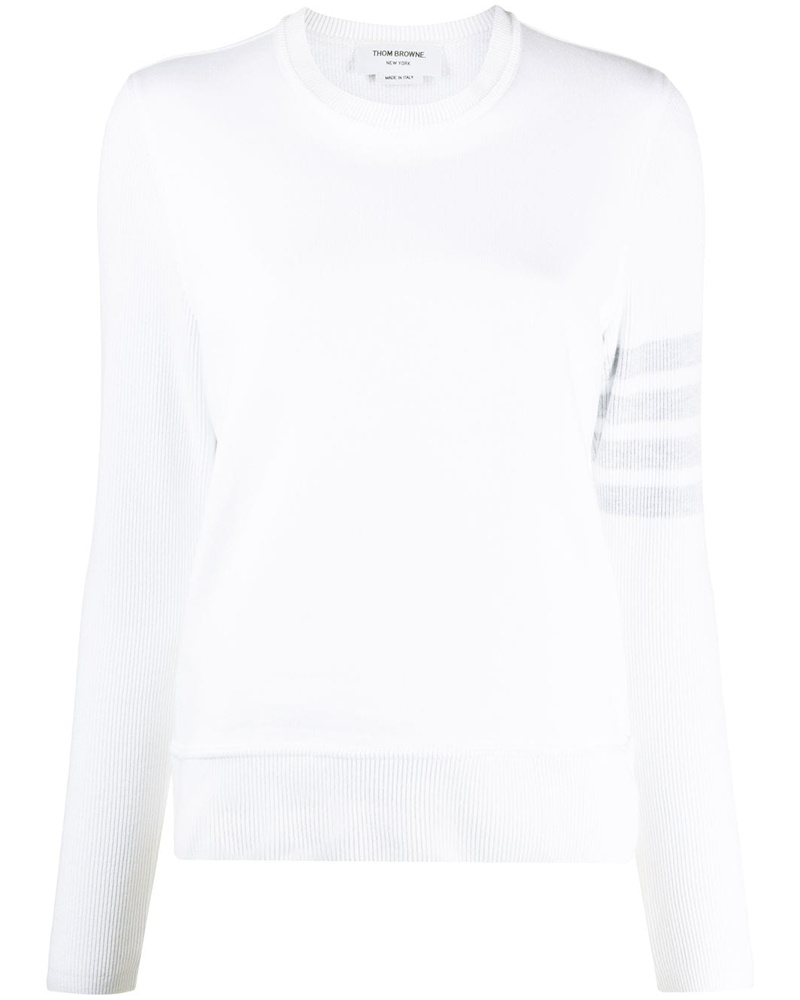 Thom Browne Damen Sweatshirt mit Logo-Streifen