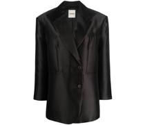 Doppelreihiger Blazer aus Satin
