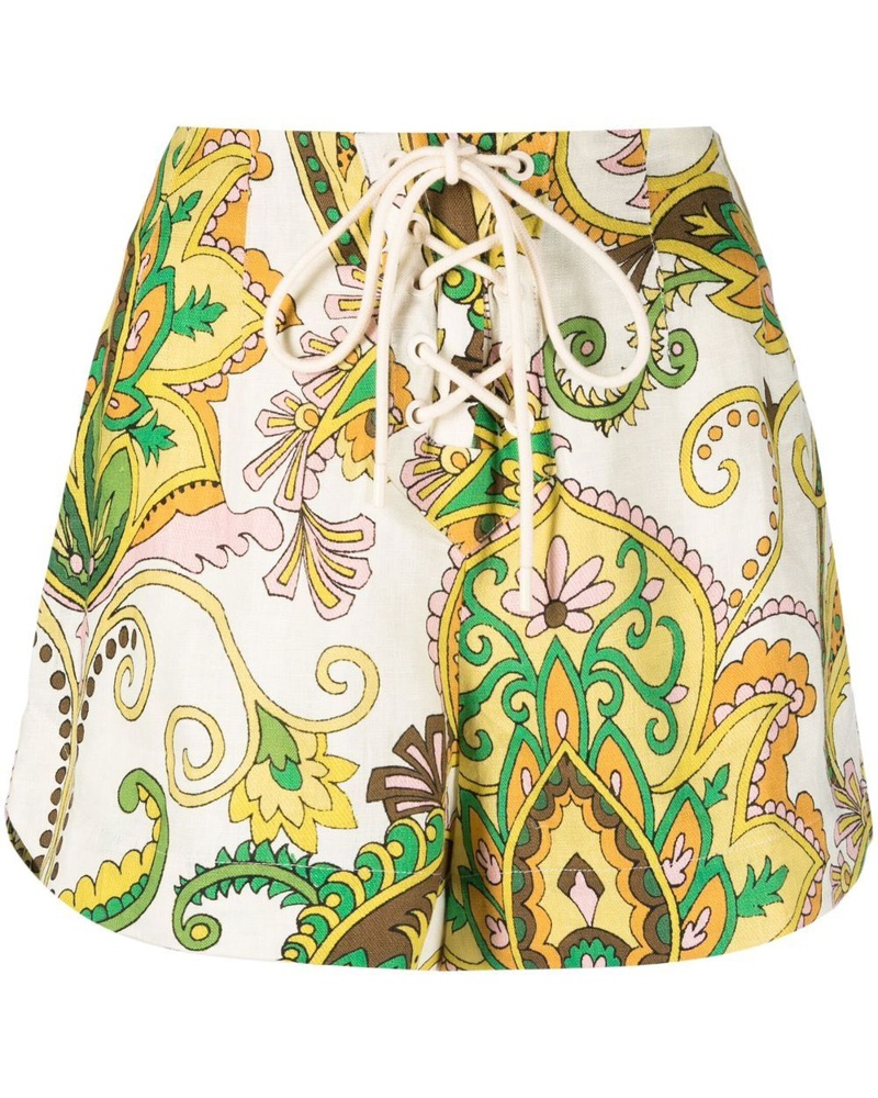 ALEMAIS Damen Shorts mit Paisley-Print