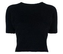 Gestricktes Milled Cropped-T-Shirt
