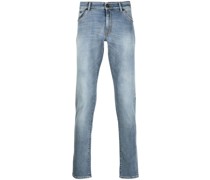Ausgeblichene Slim-Fit-Jeans