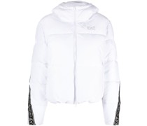Gefütterte Jacke mit Logo-Print