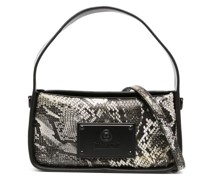 Schultertasche mit Logo-Schild