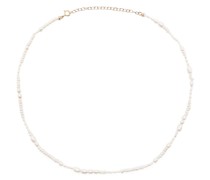 18kt Gelbgoldhalskette mit Perlenanhänger