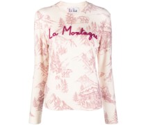Pullover mit "La Montagne"-Print