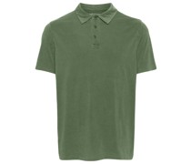 organic cotton-blend polo shirt