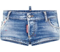 Jeans-Shorts im Patchwork-Look