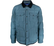 quilted press-stud fastening jacket