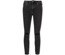 Spray On Hell Cat Cropped-Jeans
