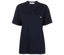 T-Shirt mit Logo-Stickerei