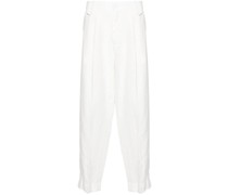 cropped linen trousers