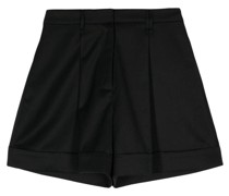 high-waisted tailored shorts