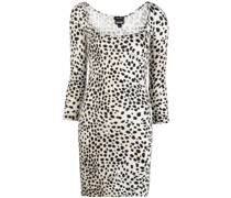 Minikleid mit Leoparden-Print