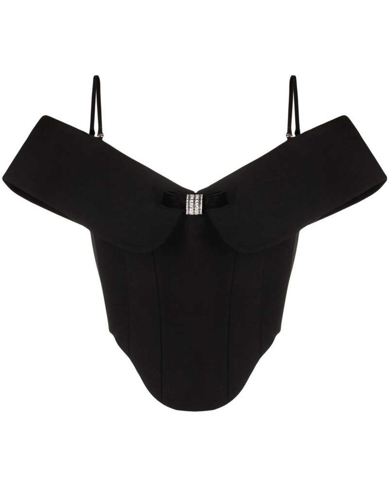 SHUSHU/TONG Damen Schulterfreie Corsage