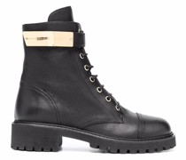 Bikerstiefel mit Schnürung