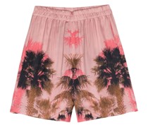 palm-print lightweight shorts