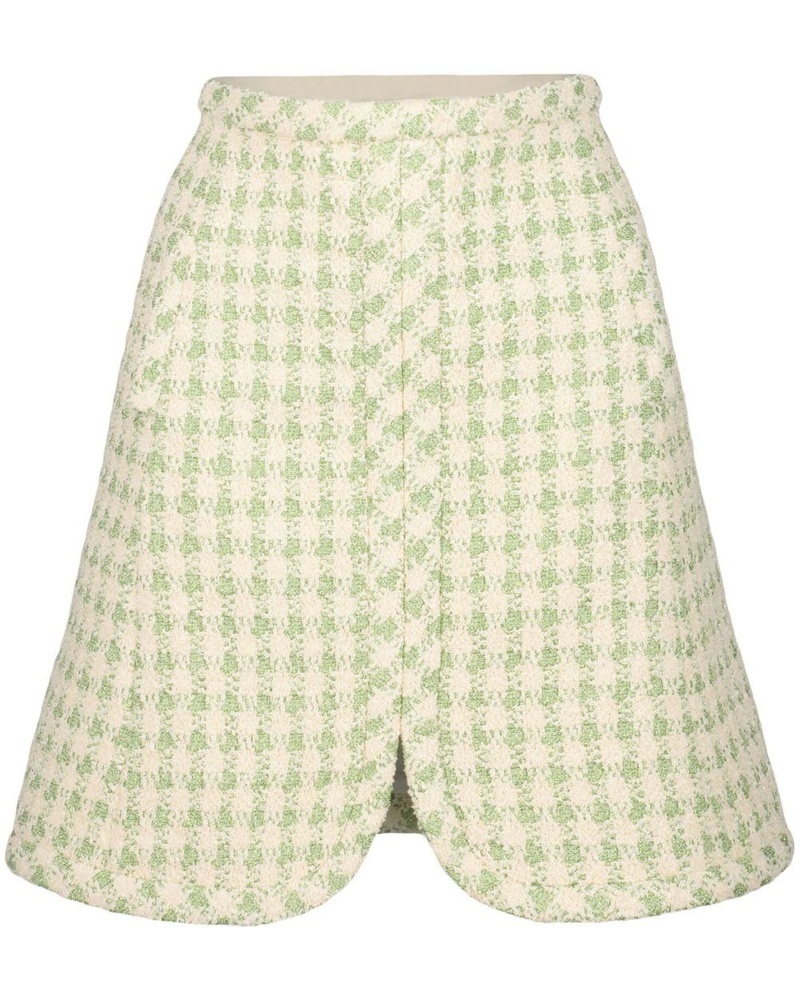 Giambattista Valli Damen Karierter Minirock mit hohem Bund