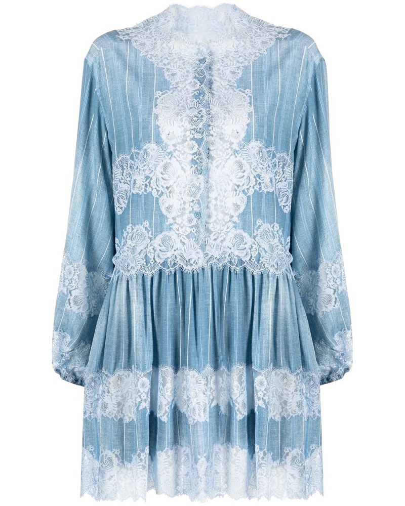 Ermanno Scervino Damen Langärmeliges Minikleid Ermanno Scervino Damen Langärmeliges Minikleid